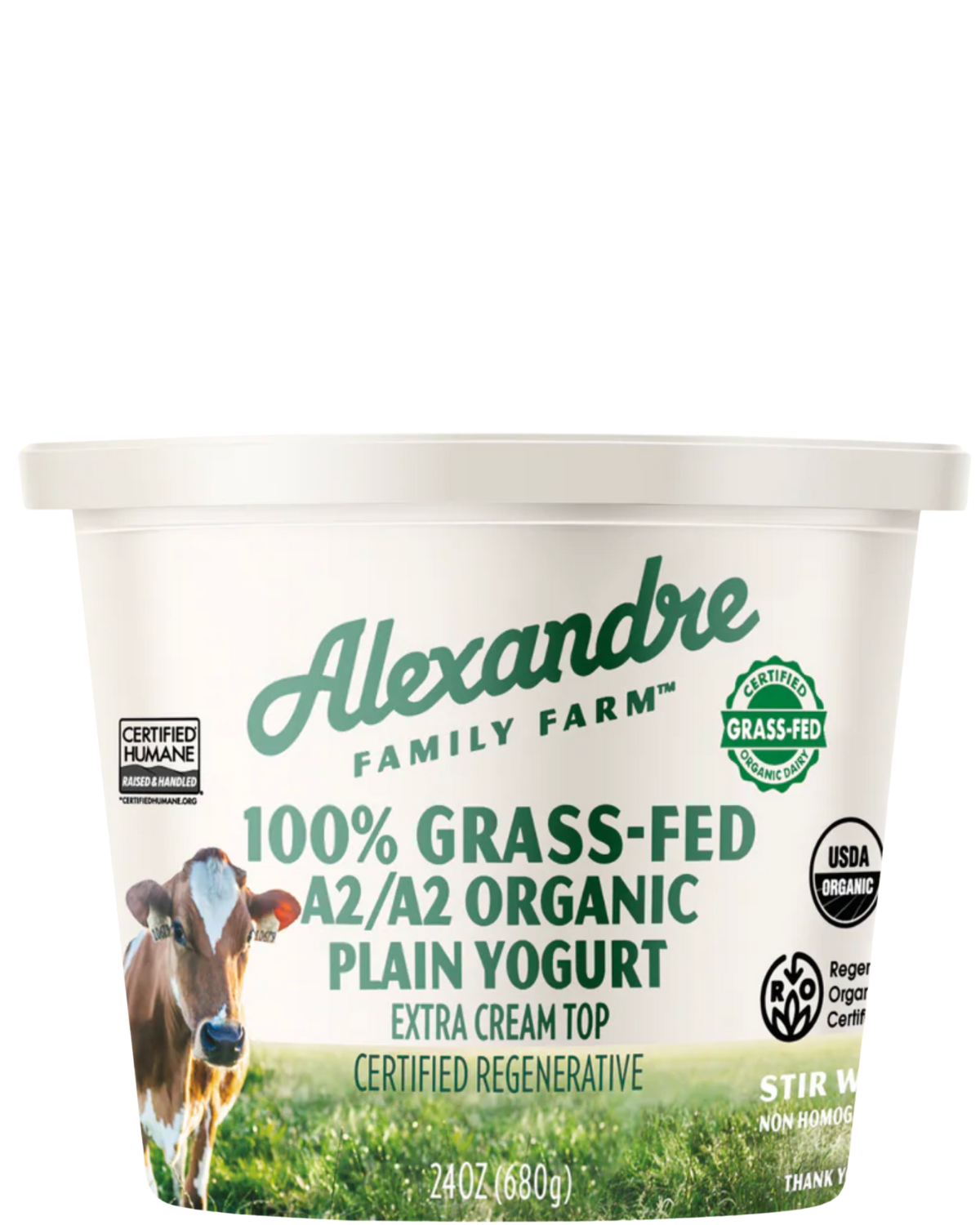 100% GRASSFED A2/A2 PLAIN YOGURT