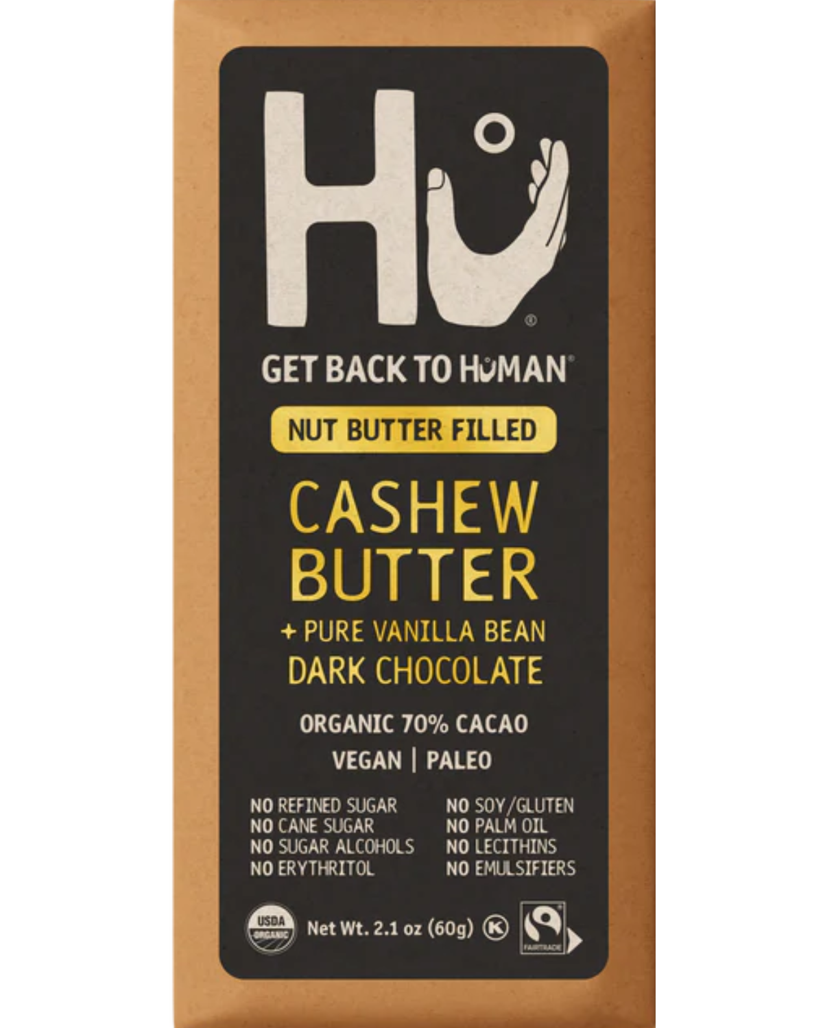 CASHEW BUTTER FILLED DARK CHOCOLATE BAR