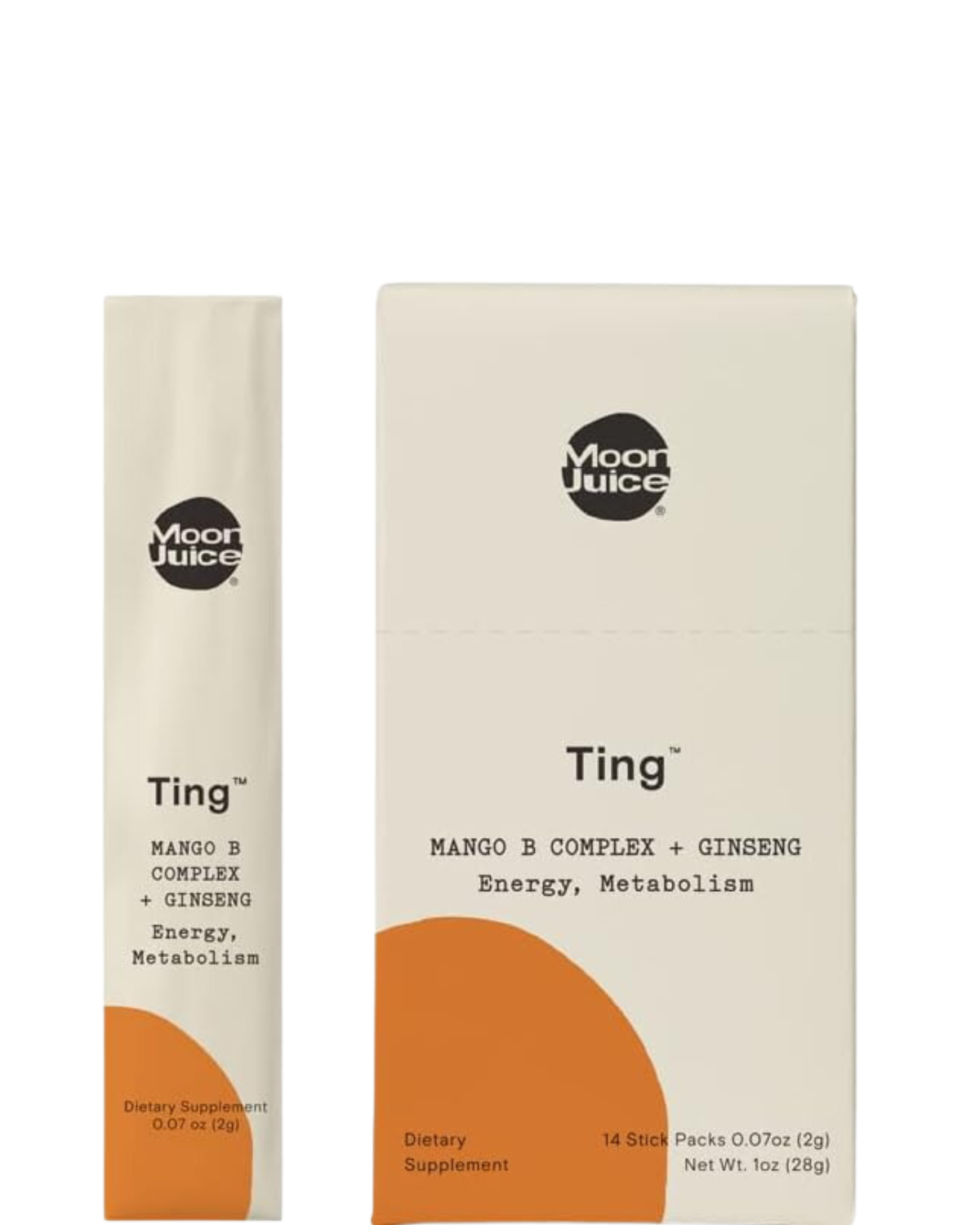 TING MANGO ENERGY POWDERED SUPPLEMENT - BOX OF 14 STICKS