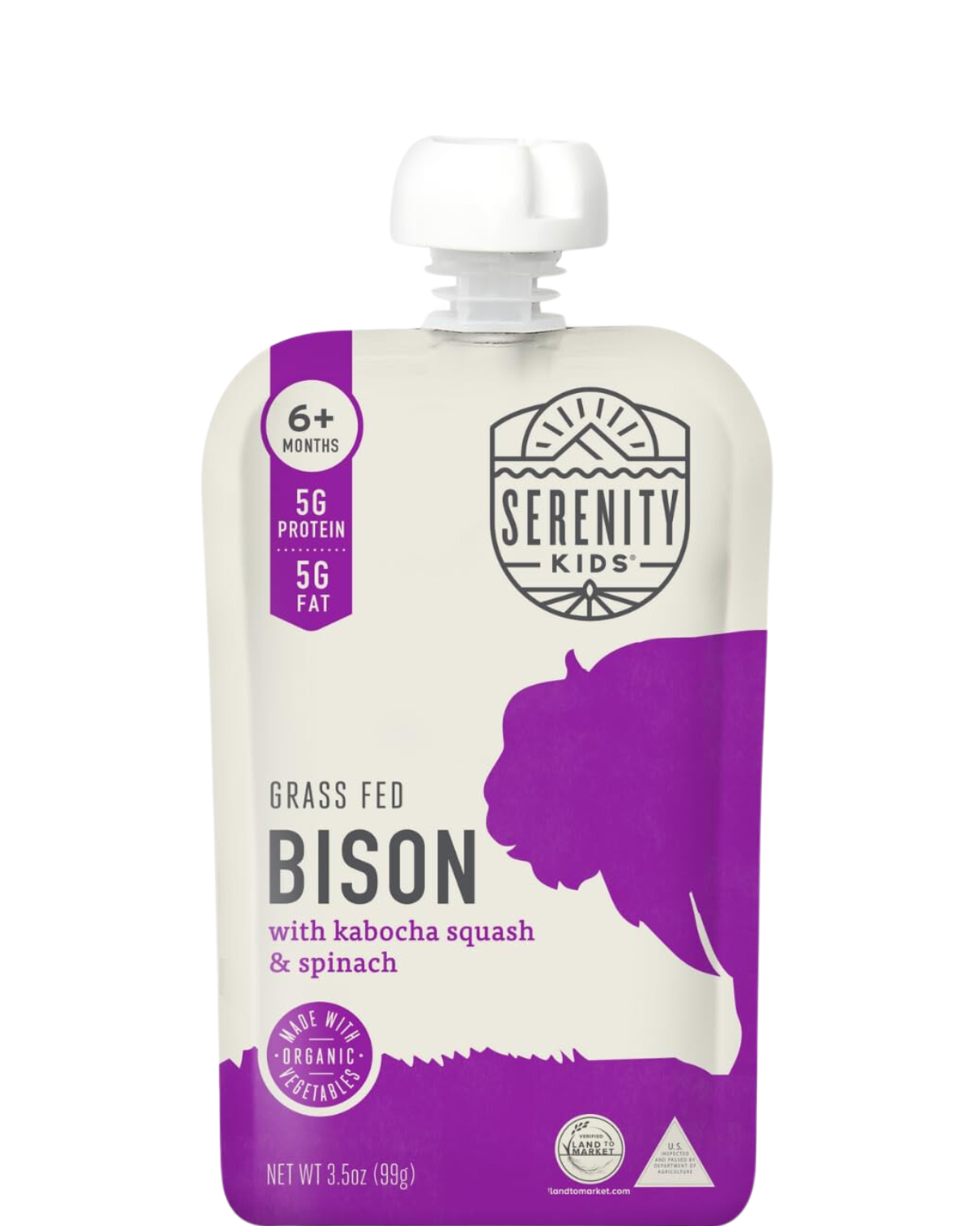 BISON, KABOCHA SQUASH & SPINACH BABY FOOD