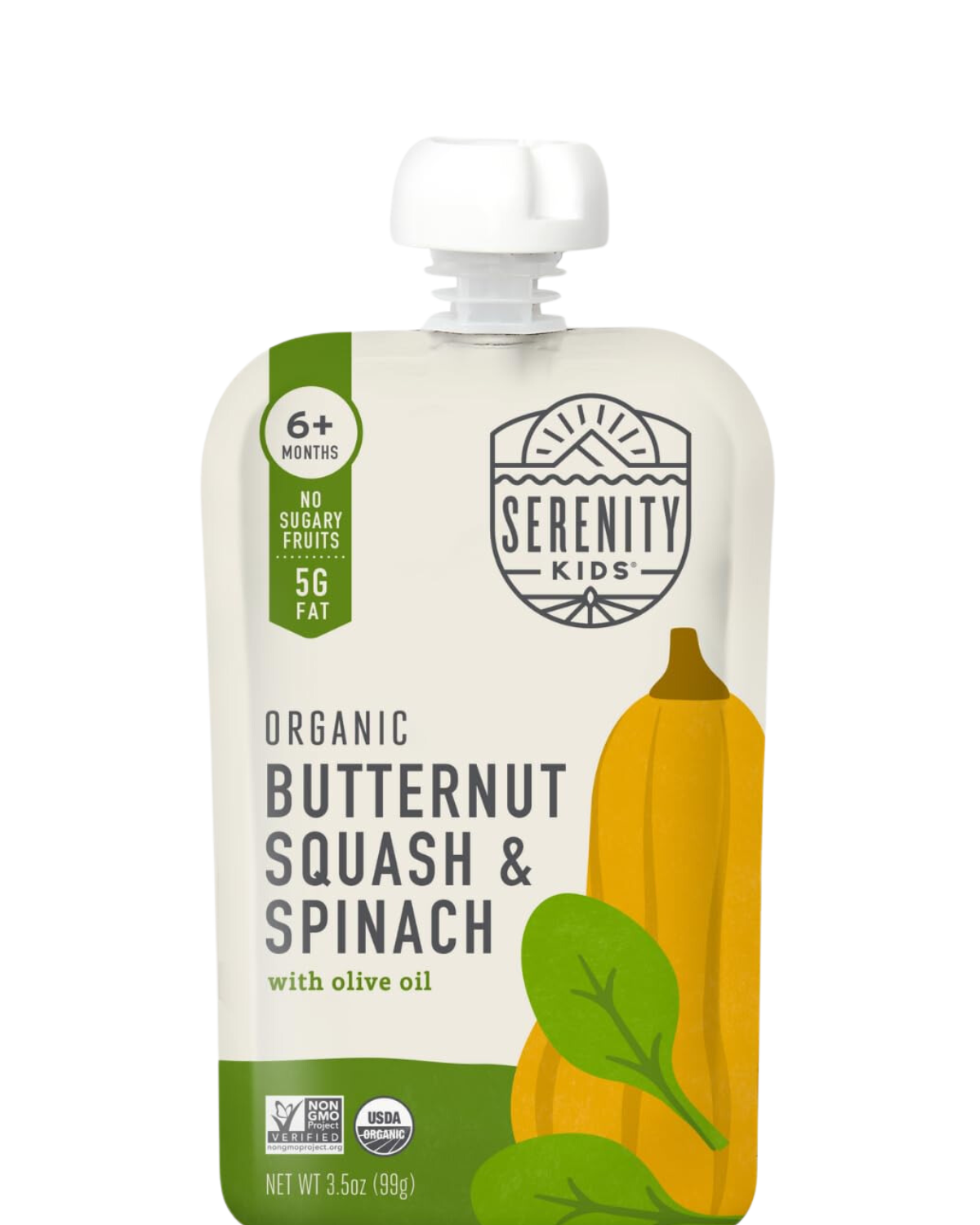 BUTTERNUT SQUASH & SPINACH BABY FOOD