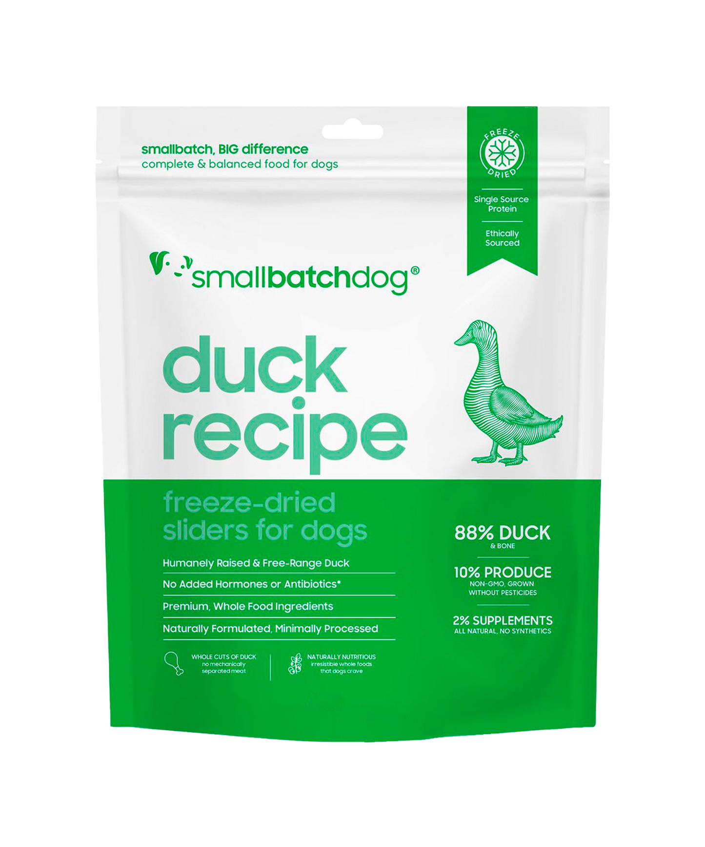 FREEZE DRIED DUCK SLIDERS FOR DOGS