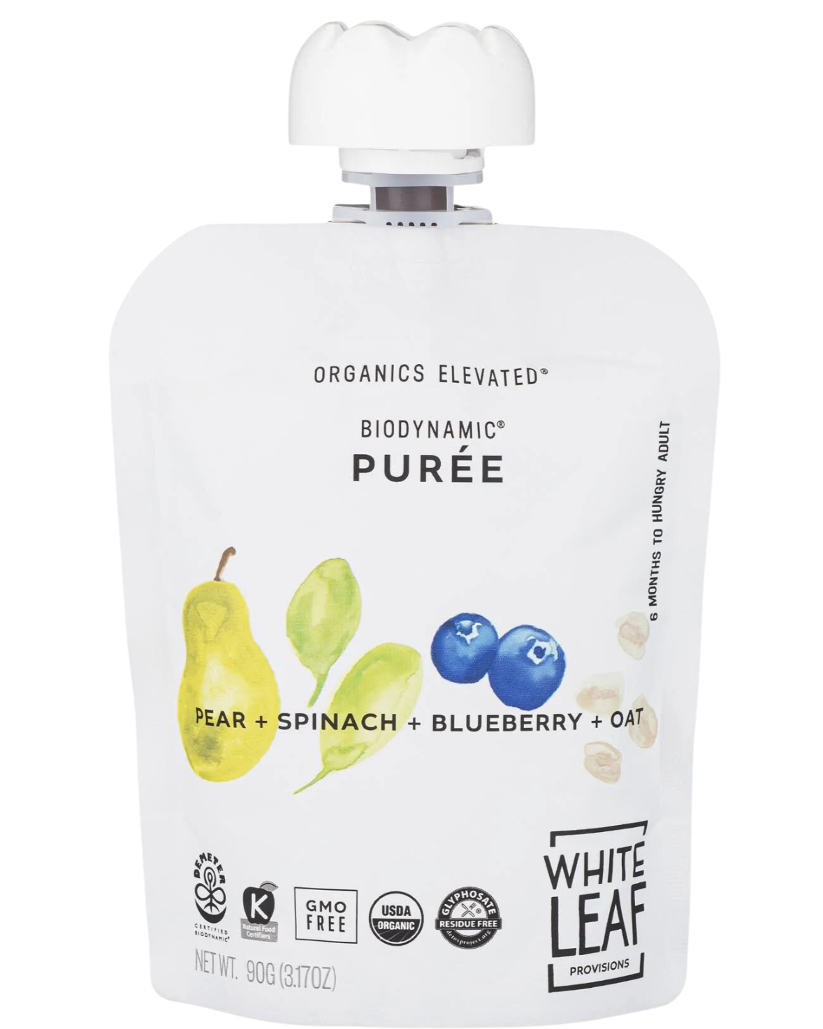 PEAR, SPINACH, BLUEBERRY & OAT BABY FOOD