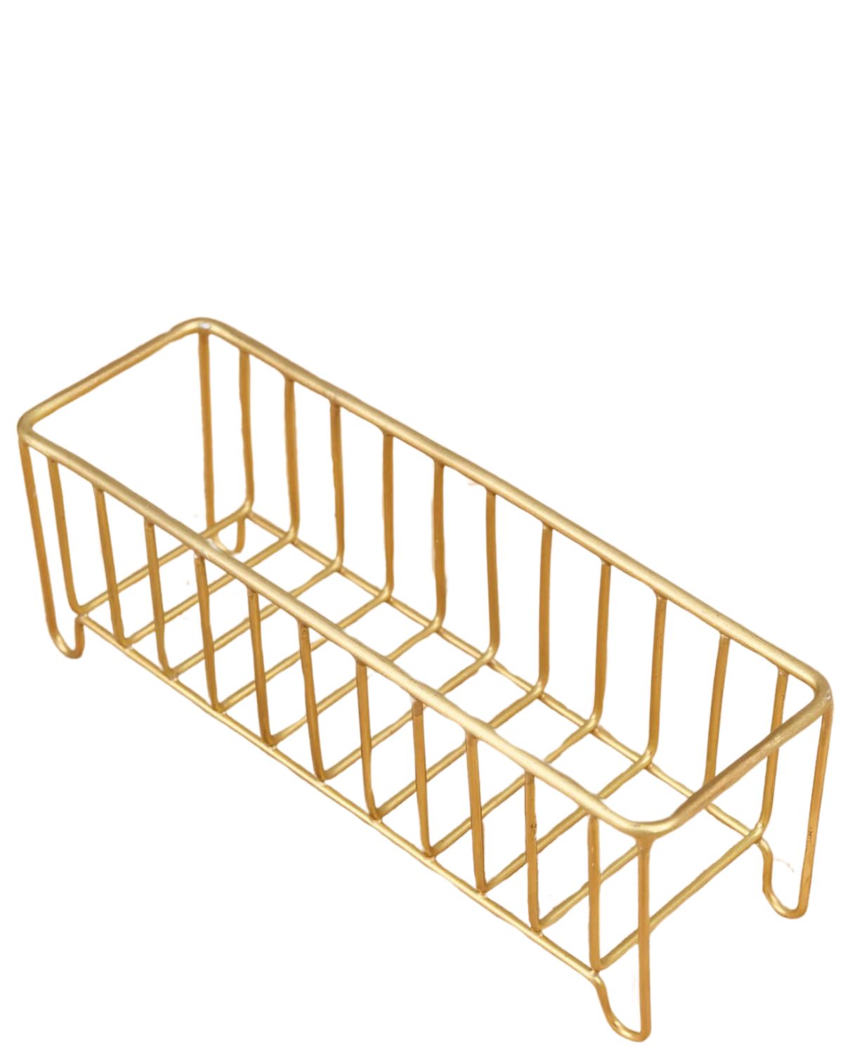 BRASS WIRE SLENDER BASKET