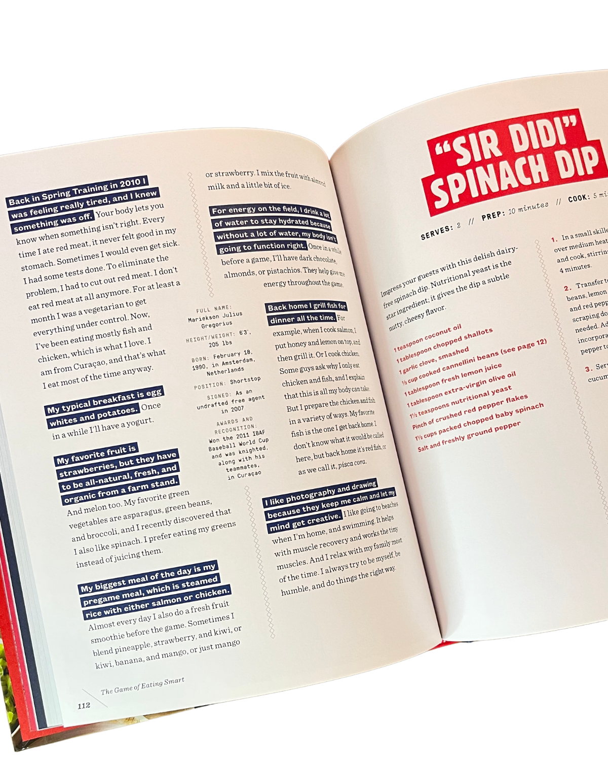 THE GAME OF EATING SMART: NOURISHING RECIPES FOR PEAK PERFORMANCE INSPIRED BY MLB SUPERSTARS