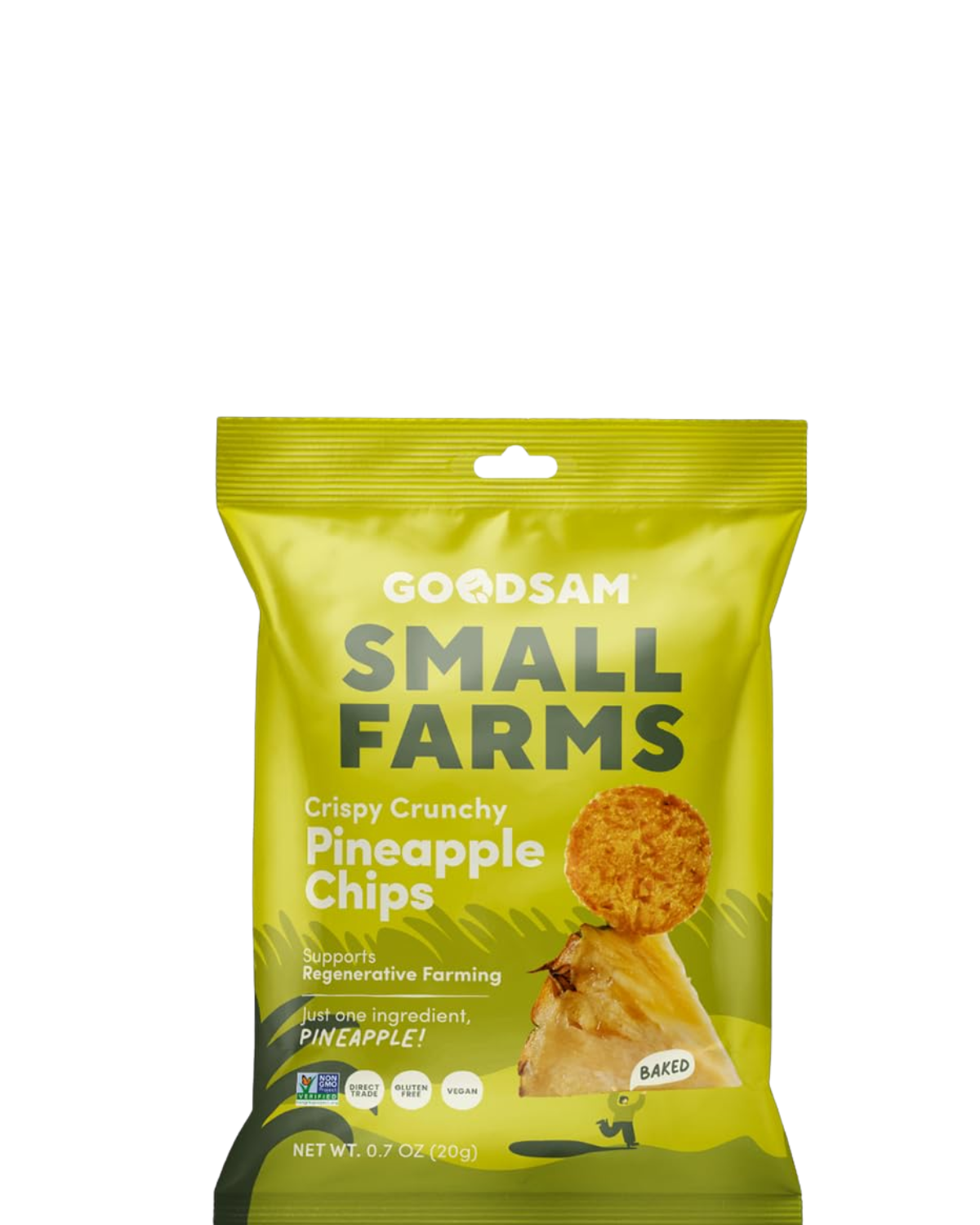 CRUNCHY PINEAPPLE 100% FRUIT CHIPS