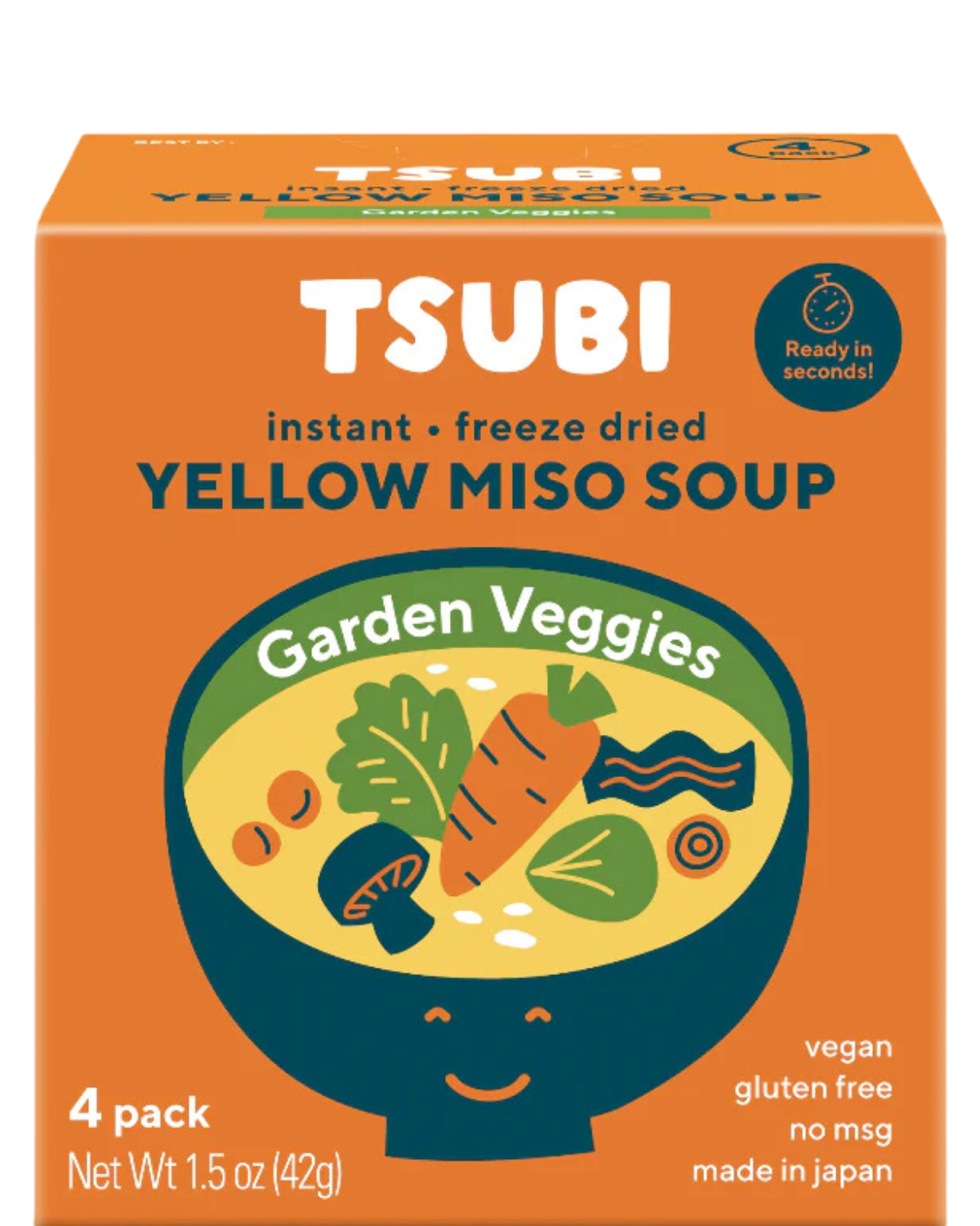 FREEZE DRIED YELLOW MISO SOUP W/ GARDEN VEGGIES