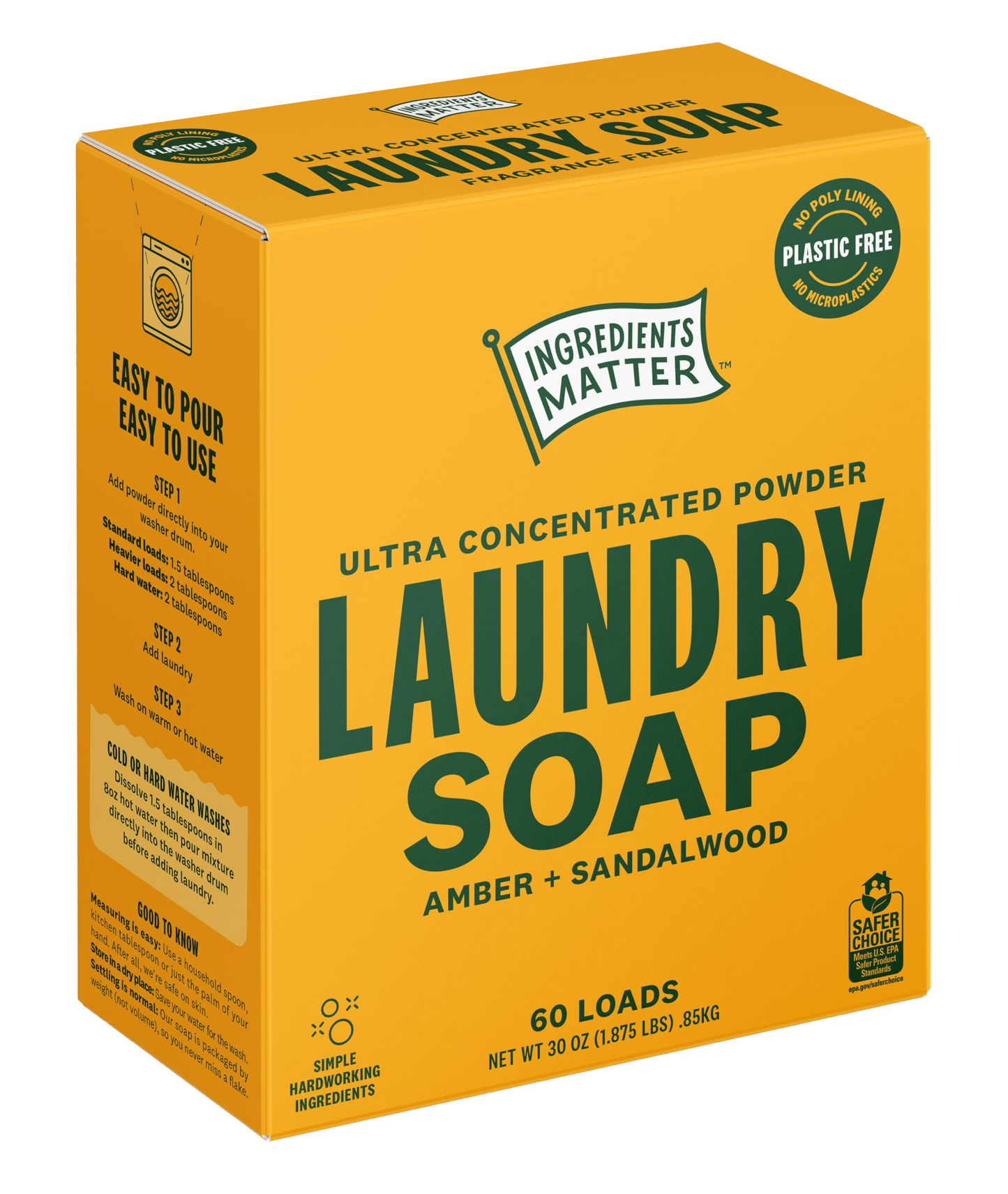 POWDERED LAUNDRY DETERGENT - AMBER SANDALWOOD