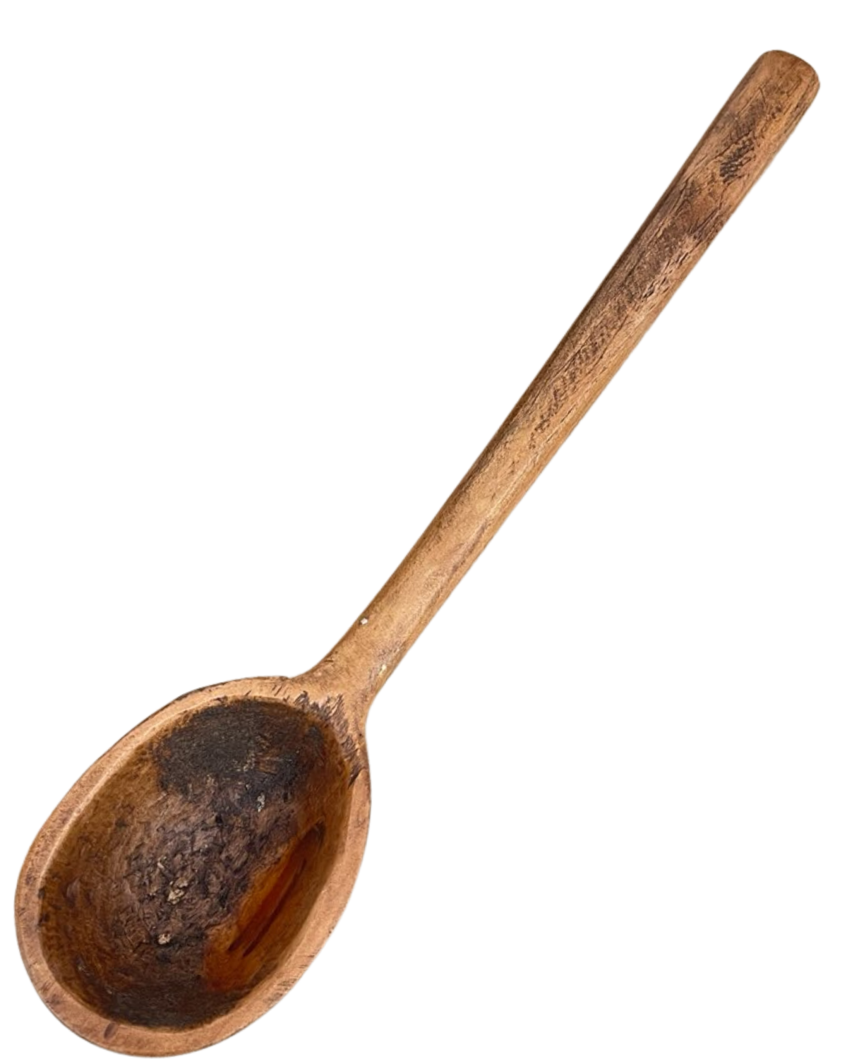 VINTAGE DEEP WOODEN SPOON LADLE