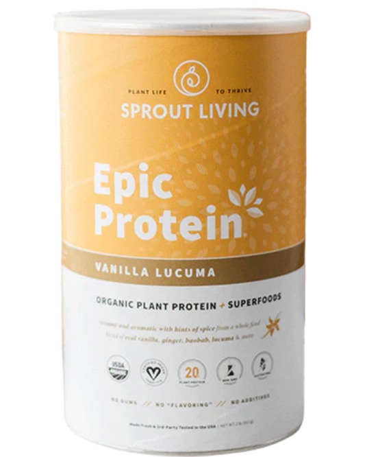 ORGANIC 'VANILLA LUCUMA' PLANT PROTEIN POWDER EPIC PROTEIN