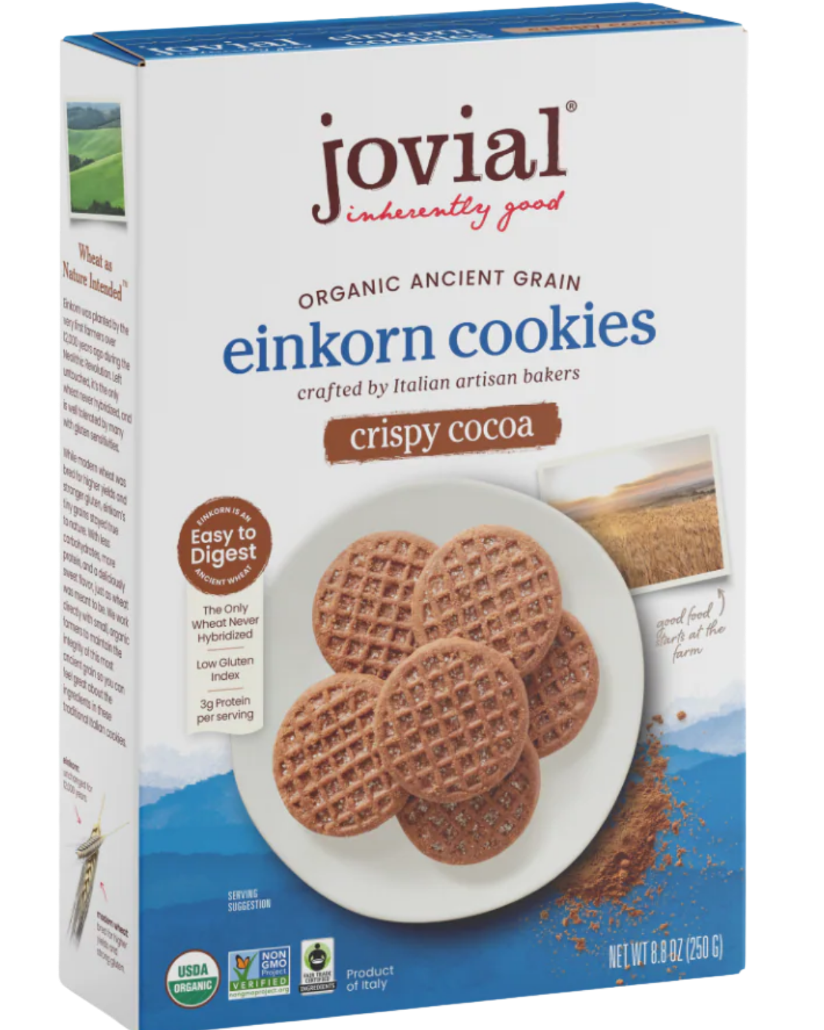 CRISPY COCOA EINKORN COOKIES