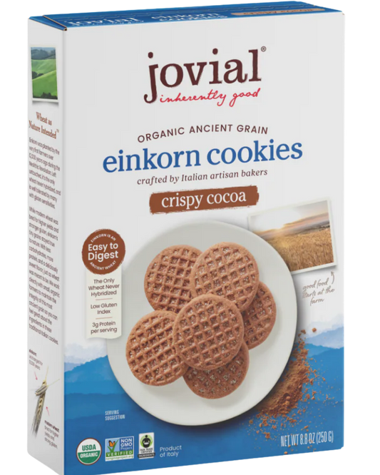 CRISPY COCOA EINKORN COOKIES