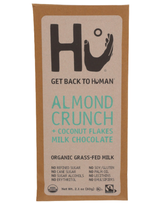 ALMOND CRUNCH + COCONUT FLAKES MILK CHOCOLATE BAR