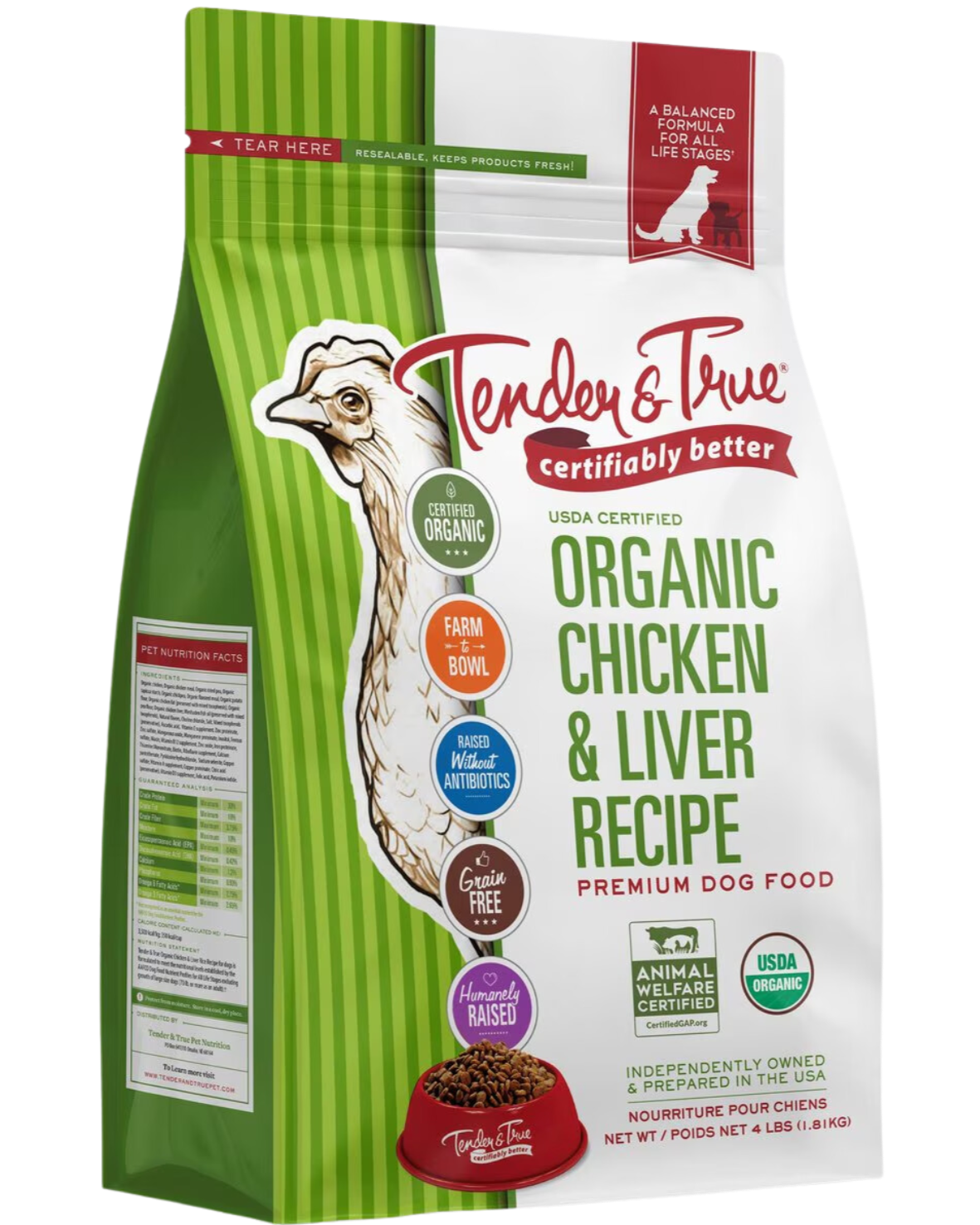 ORGANIC CHICKEN & LIVER DRY DOG FOOD – Love Eats