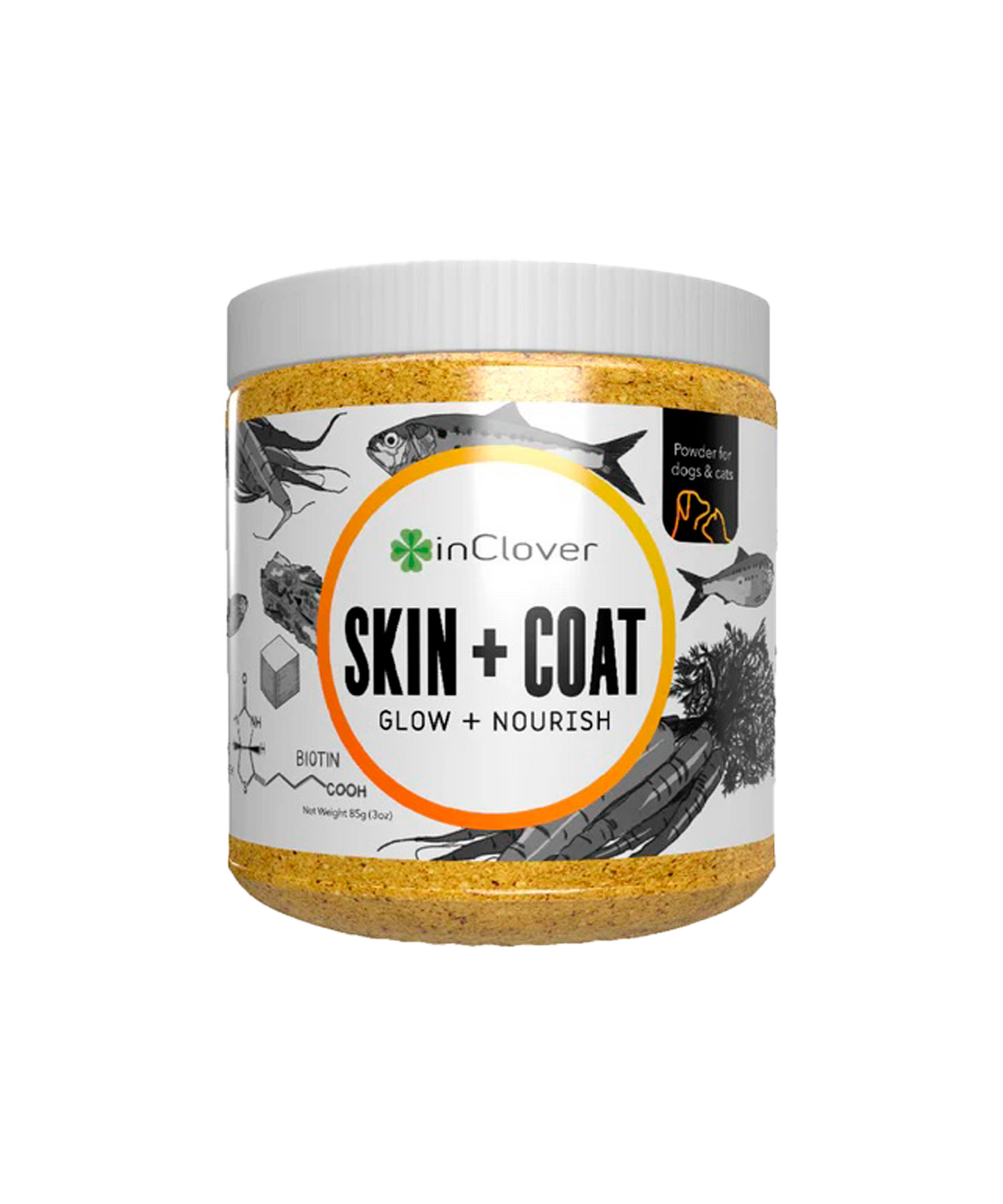 SKIN AND COAT POWDERED PET SUPPLEMENT