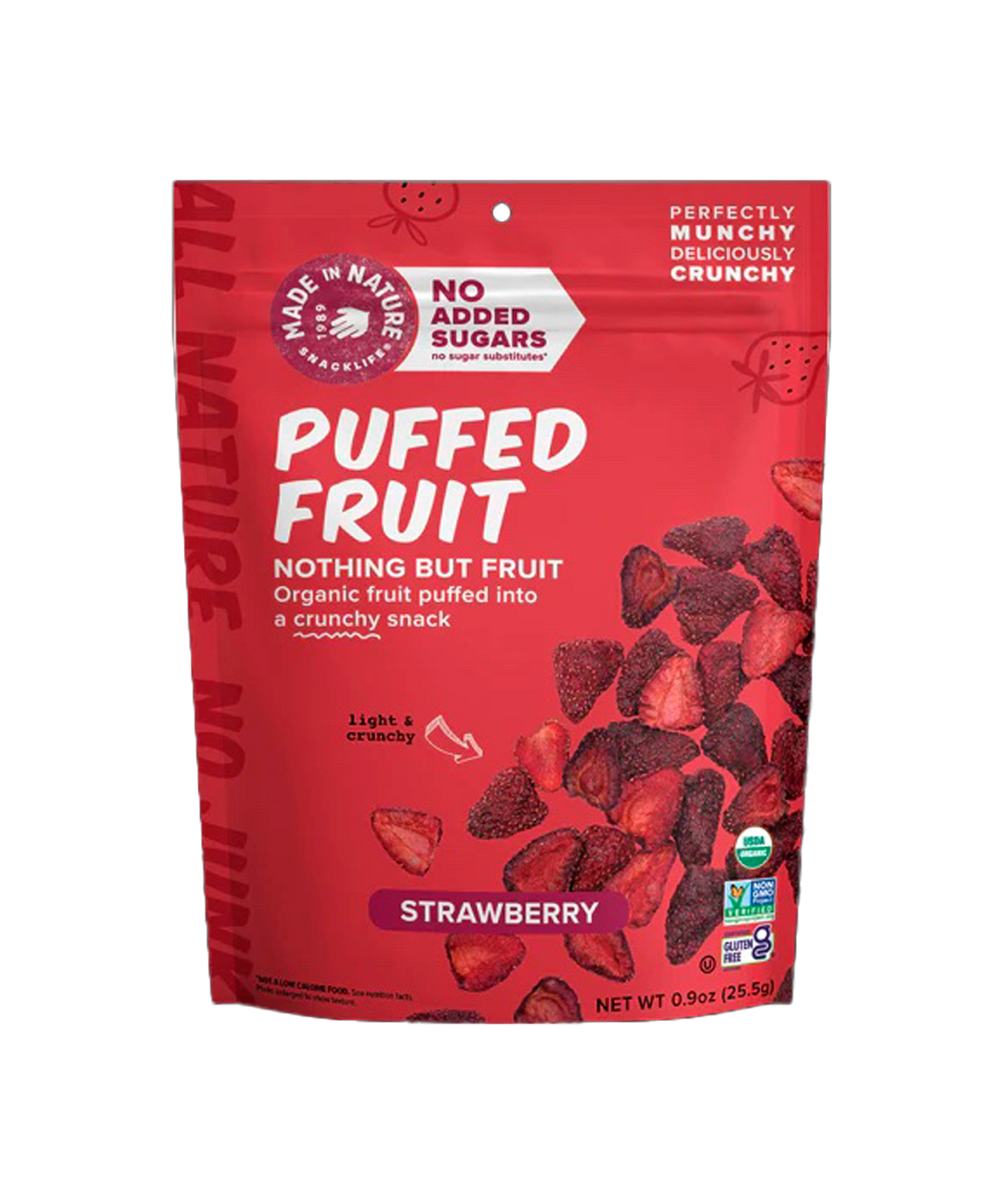 ORGANIC PUFFED STRAWBERRIES