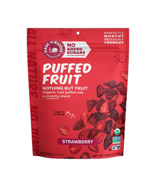 ORGANIC PUFFED STRAWBERRIES