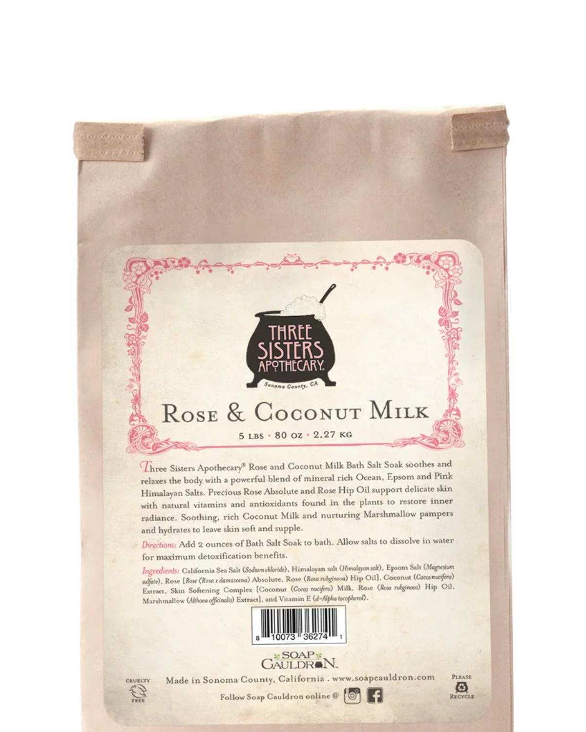 BATH SOAK ROSE AND COCONUT MILK