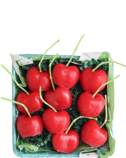 BEESWAX CHERRY BIRTHDAY CANDLES