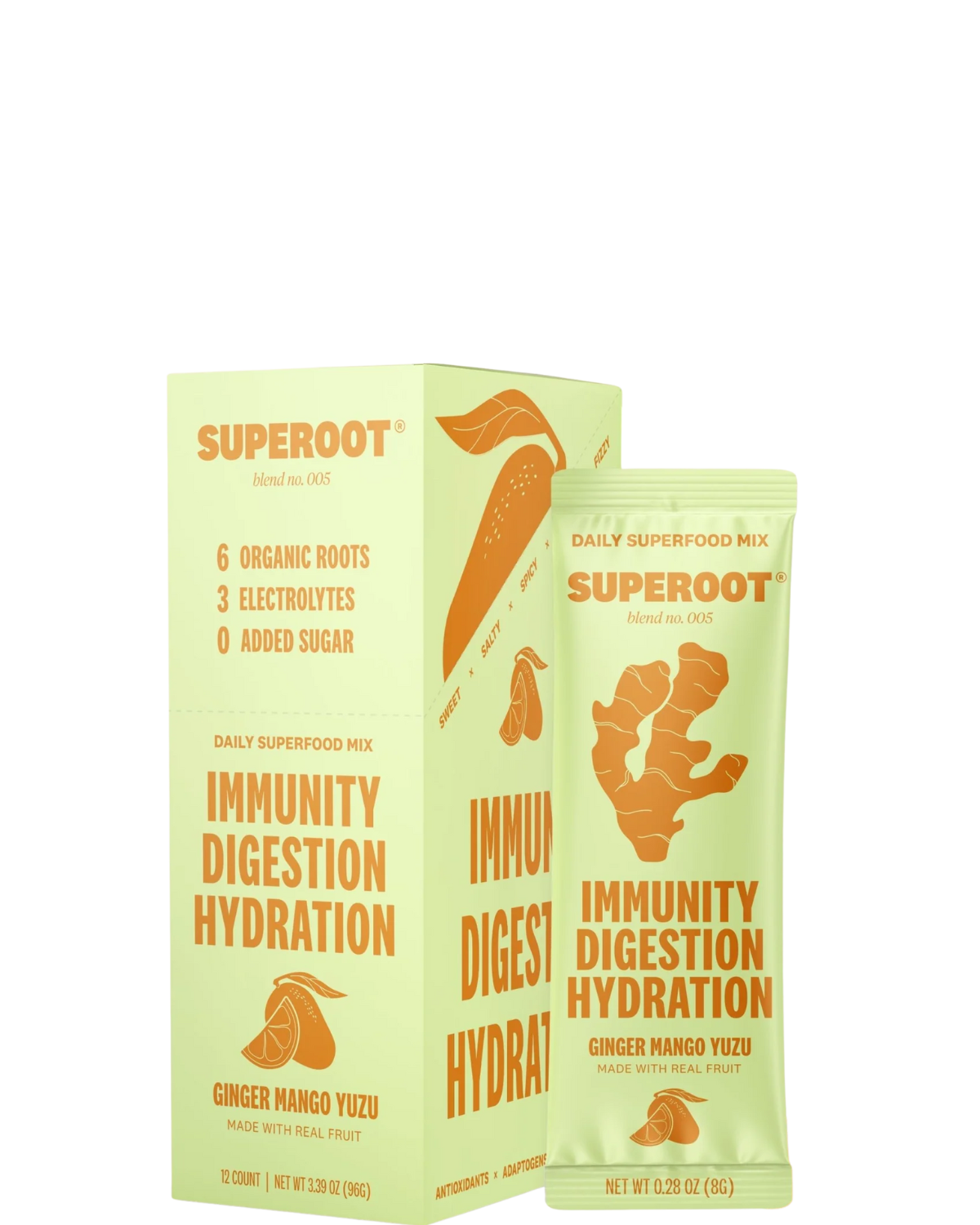 GINGER MANGO YUZU ELECTROLYTES BOX of 12