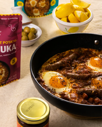 SHAKSHUKA - EGGPLANT & SWEET POTATO